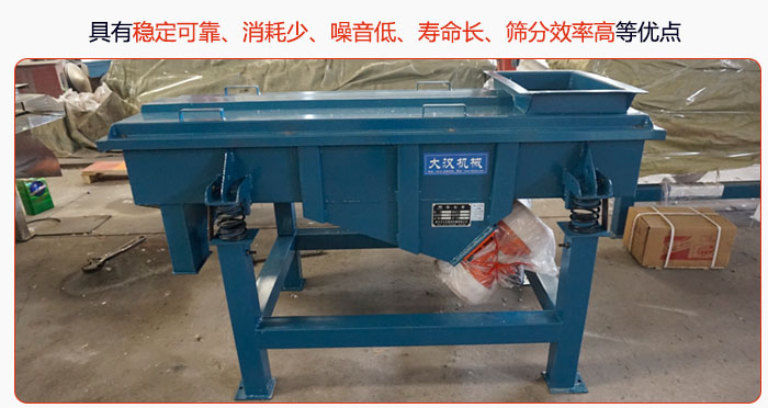 具有穩(wěn)定可靠、消耗少、噪音低、壽命長、振型穩(wěn)、篩分效率高等優(yōu)點