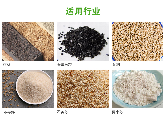 高頻振動篩主要用于化工，建材，石墨顆粒，飼料，小麥粉，石英砂，豆?jié){，果汁等各種物料的干法、濕法篩分、分級、脫水，過濾。