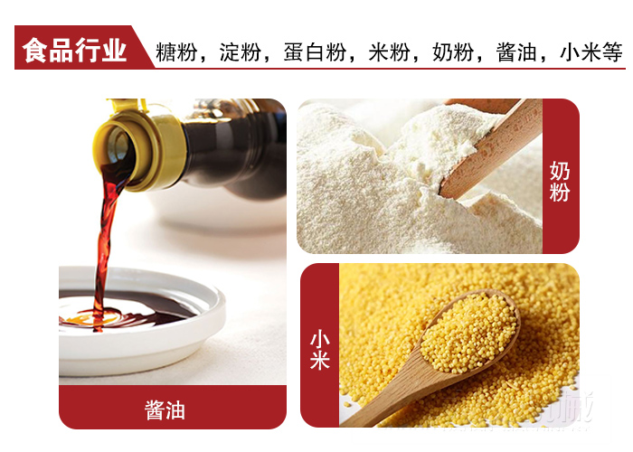 全不銹鋼食品振動篩可用于糖粉，小米，淀粉，蛋白粉，米粉，奶粉，醬油等物料