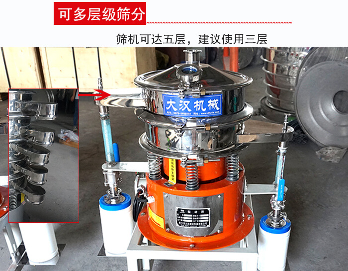 氣體波阿虎振動篩篩機可達五層，三層較為常用